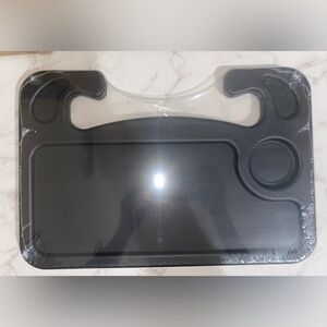 Black Car Steering Wheel Tray